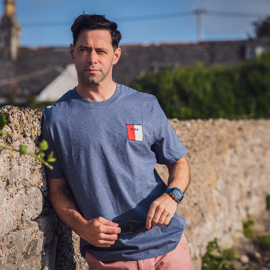 Cork blue organic T-shirt