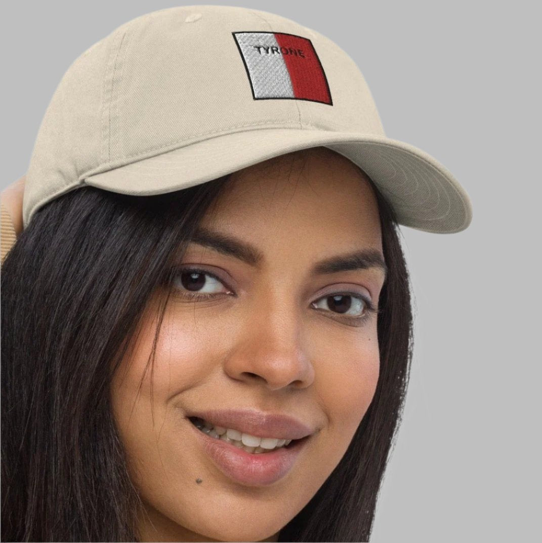 Tyrone Irish Baseball Hat | Embroidered Organic Cotton | Irish Counties Collection