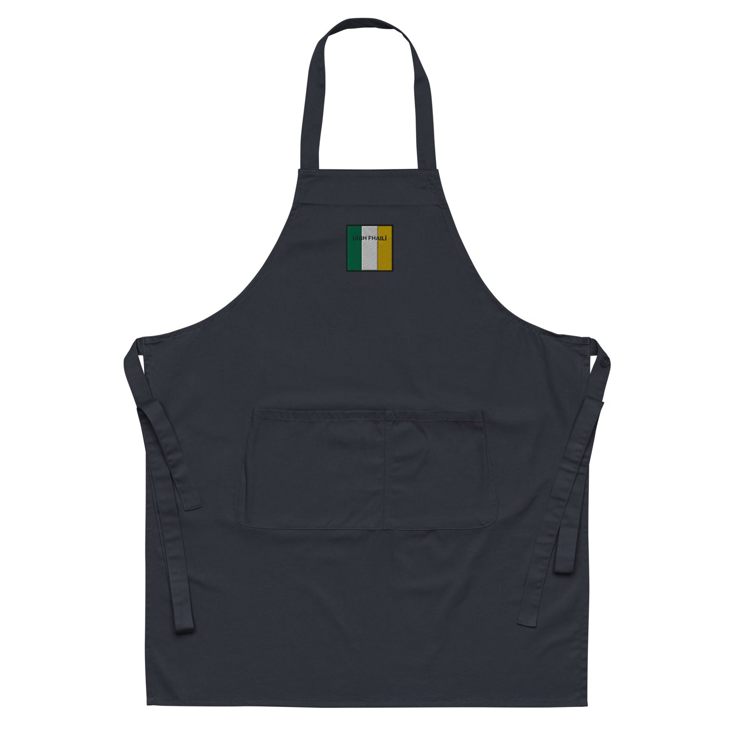 Embroidered Uíbh Fhailí Apron - 100% organic cotton