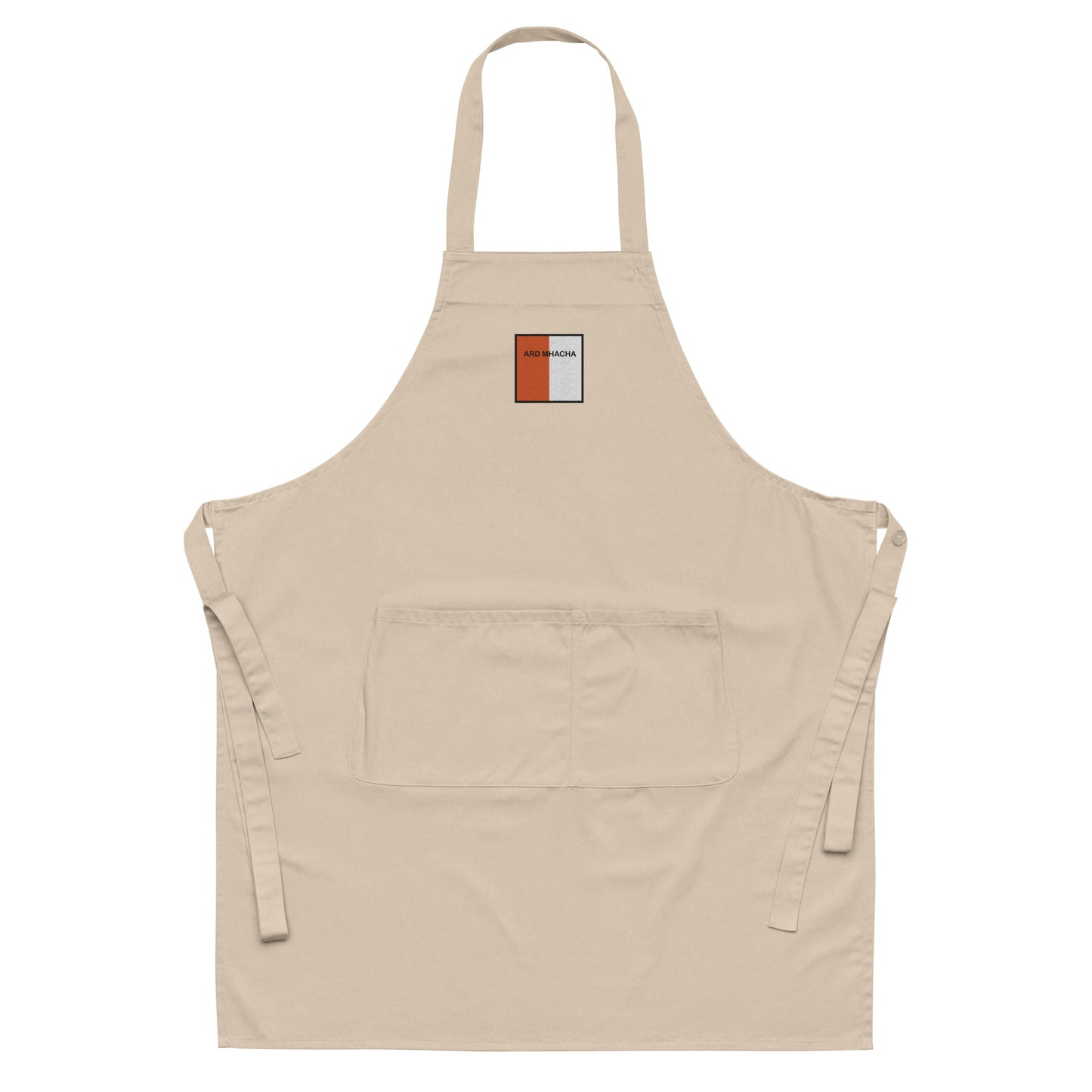 Embroidered Ard Mhacha Apron - 100% organic cotton - Irish Counties Collection
