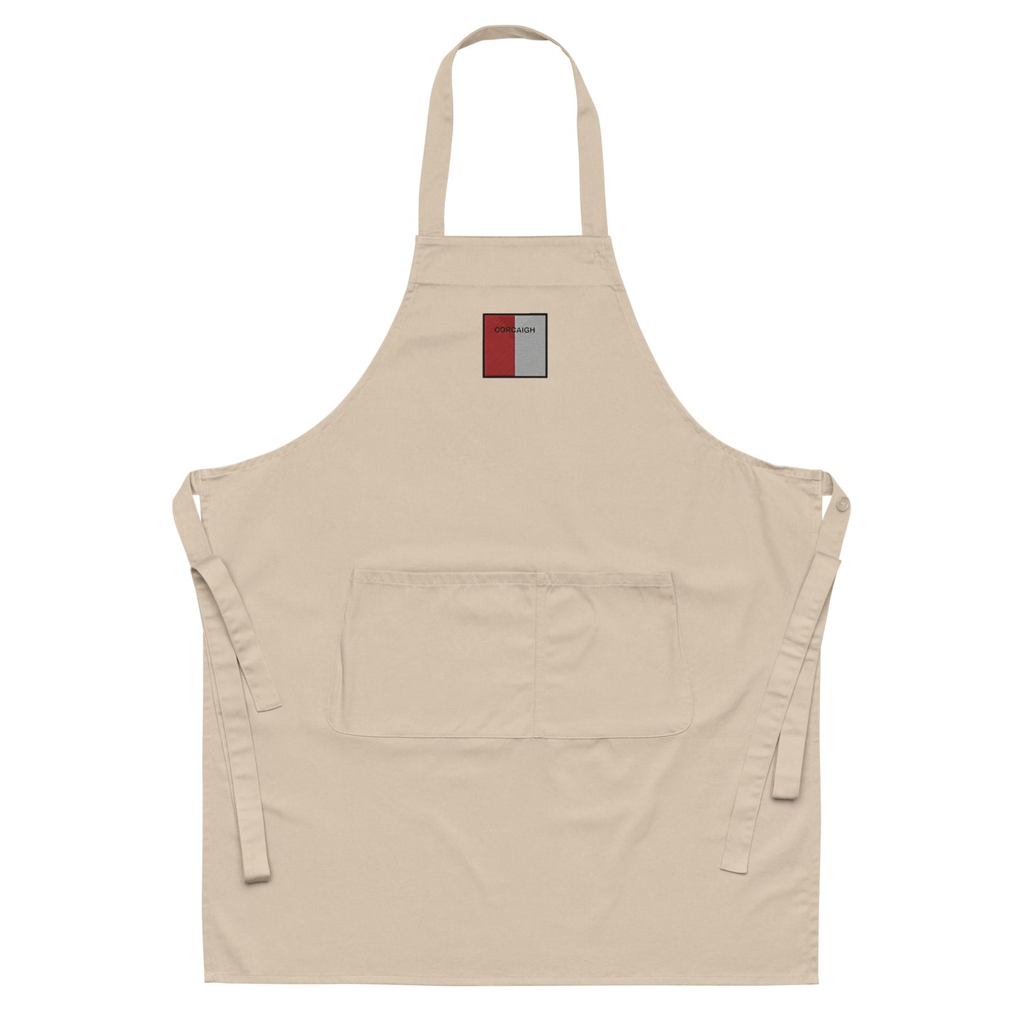 Embroidered Corcaigh Apron - 100% organic cotton - Irish Counties Collection