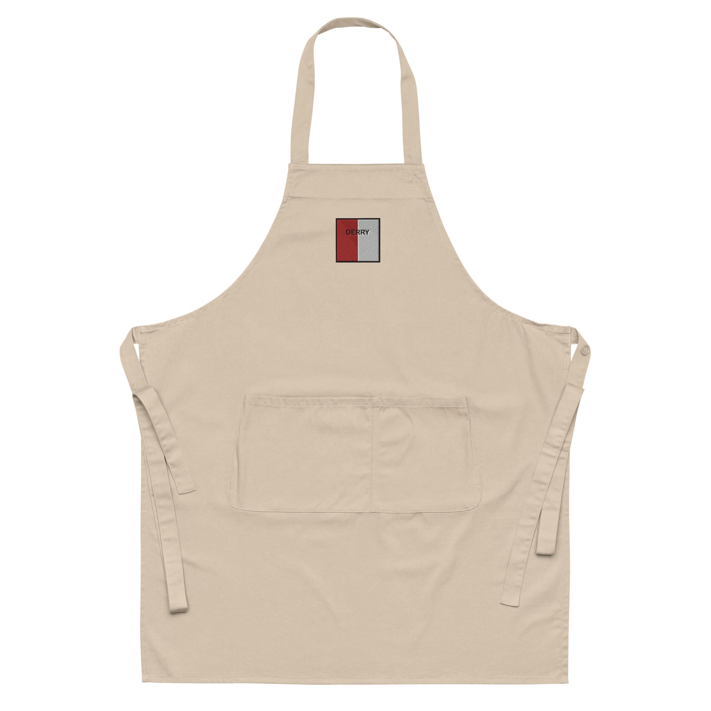 Embroidered Derry Apron - 100% organic cotton - Irish Counties Collection