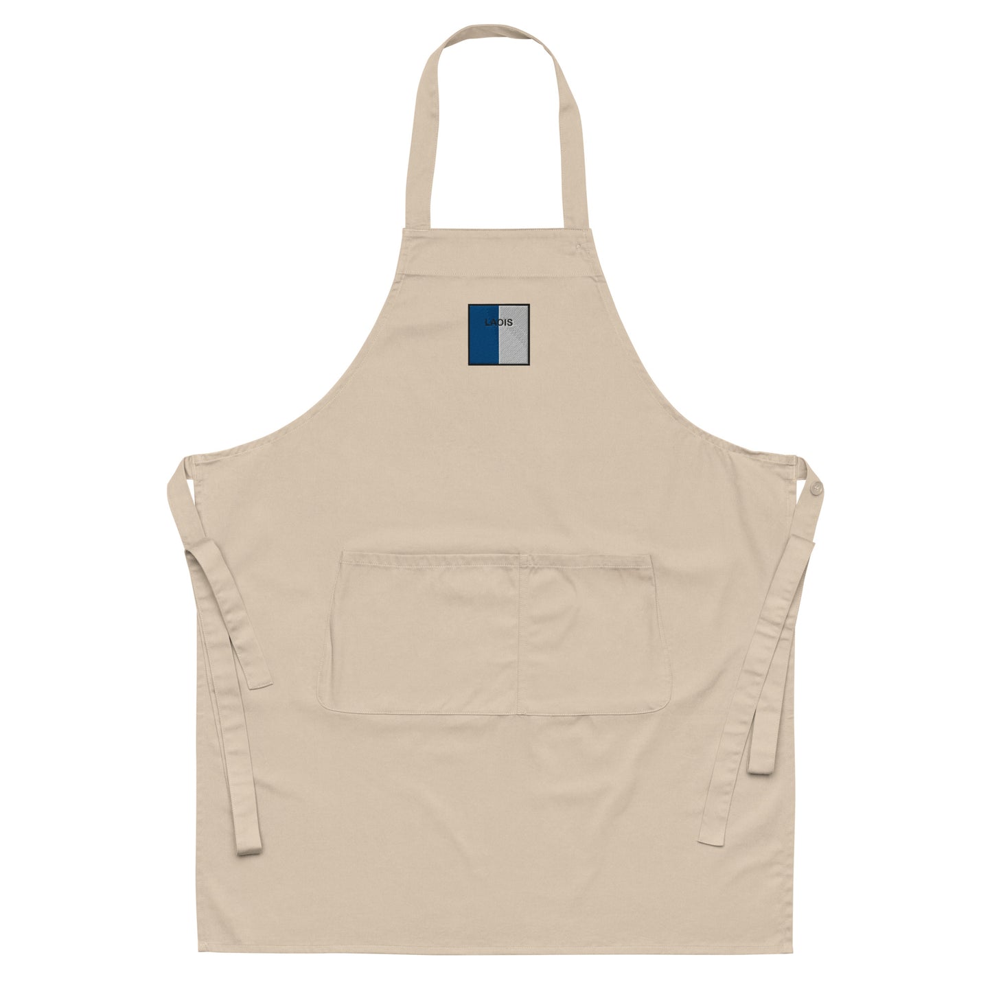 Embroidered Laois Apron - 100% organic cotton - Irish Counties Collection