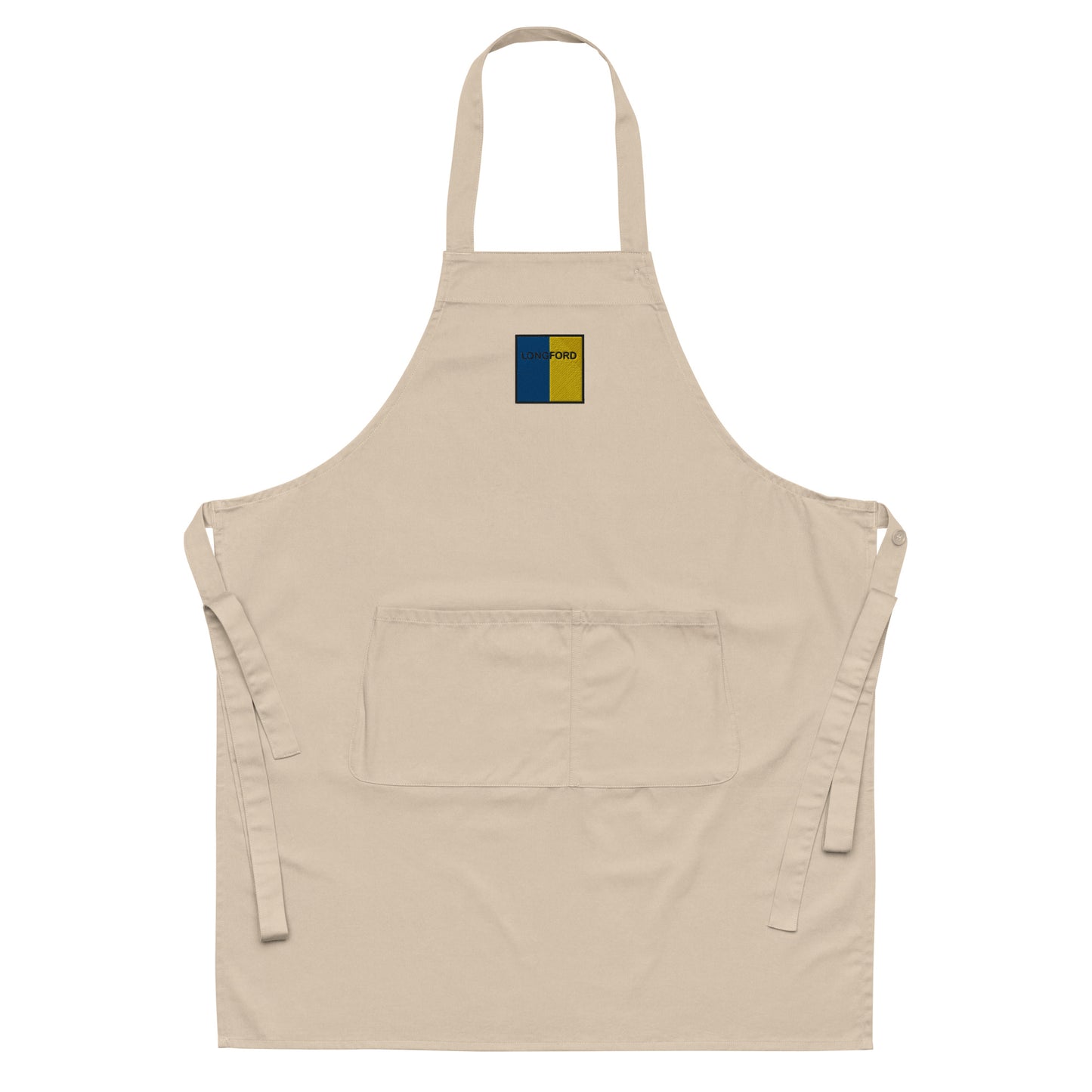 Embroidered Longford Apron - 100% organic cotton - Irish Counties Collection