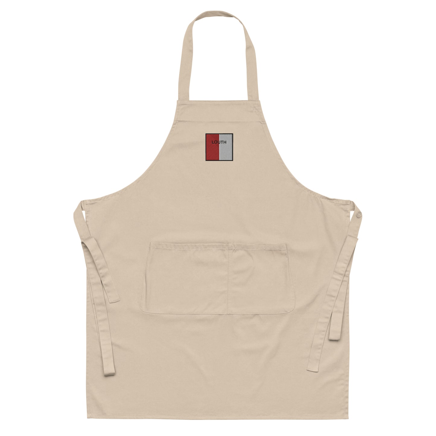 Embroidered Louth Apron - 100% organic cotton - Irish Counties Collection