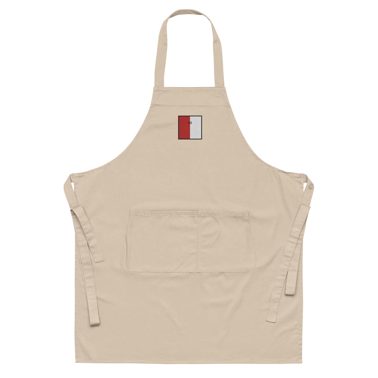 Embroidered Lú Apron - 100% organic cotton - Irish Counties Collection