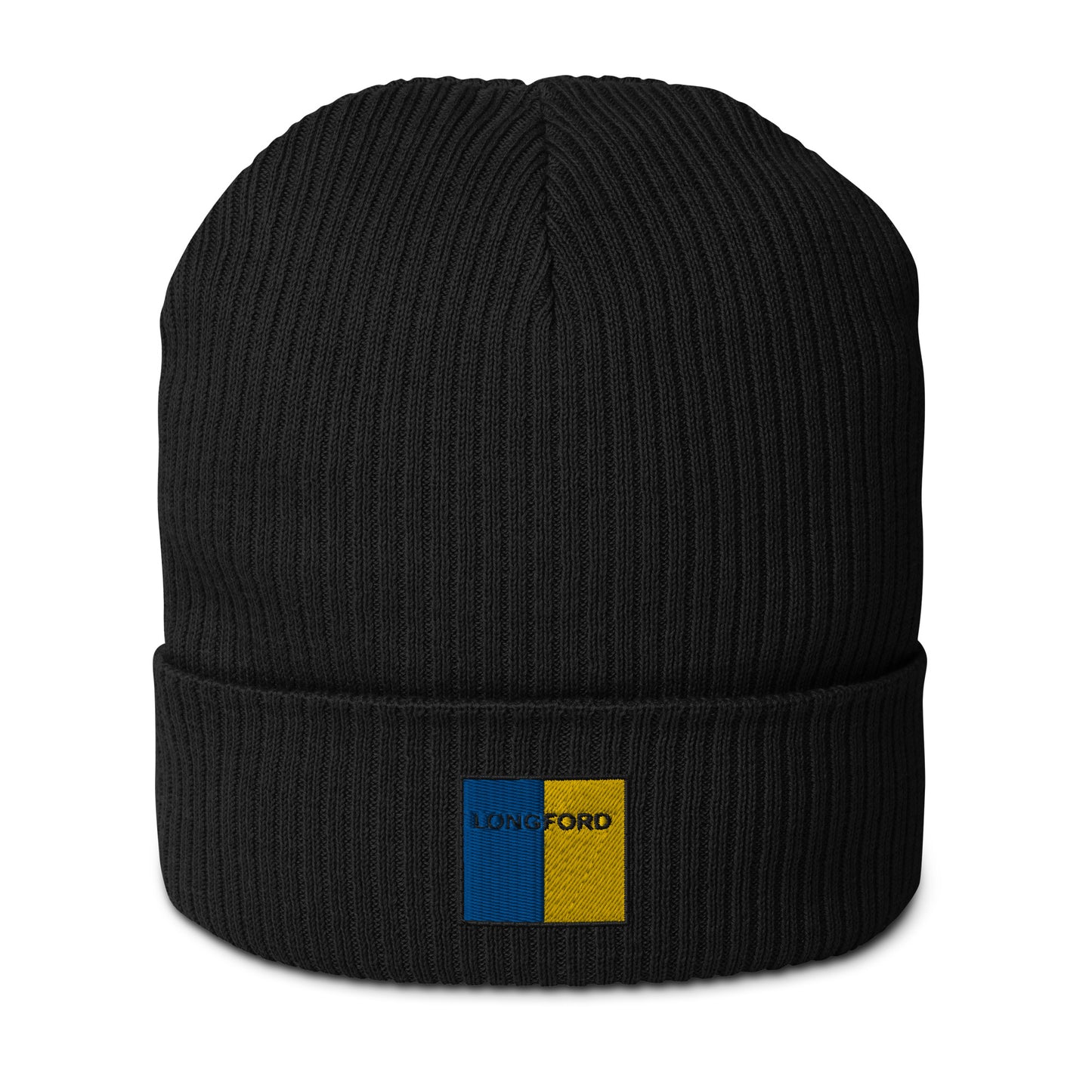 Embroidered Longford Organic Beanie - 100% organic cotton - Irish Counties Collection