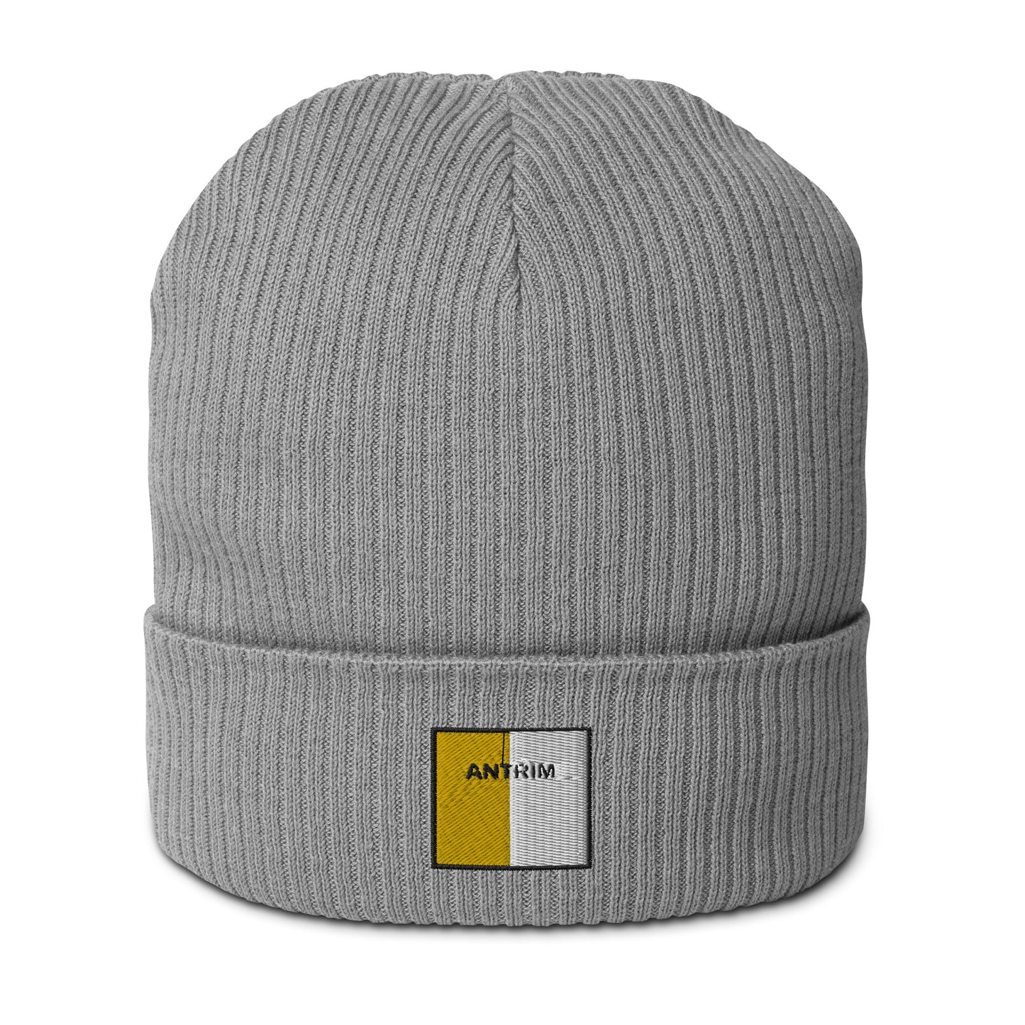 Embroidered Antrim Beanie - 100% organic cotton - Irish Counties Collection