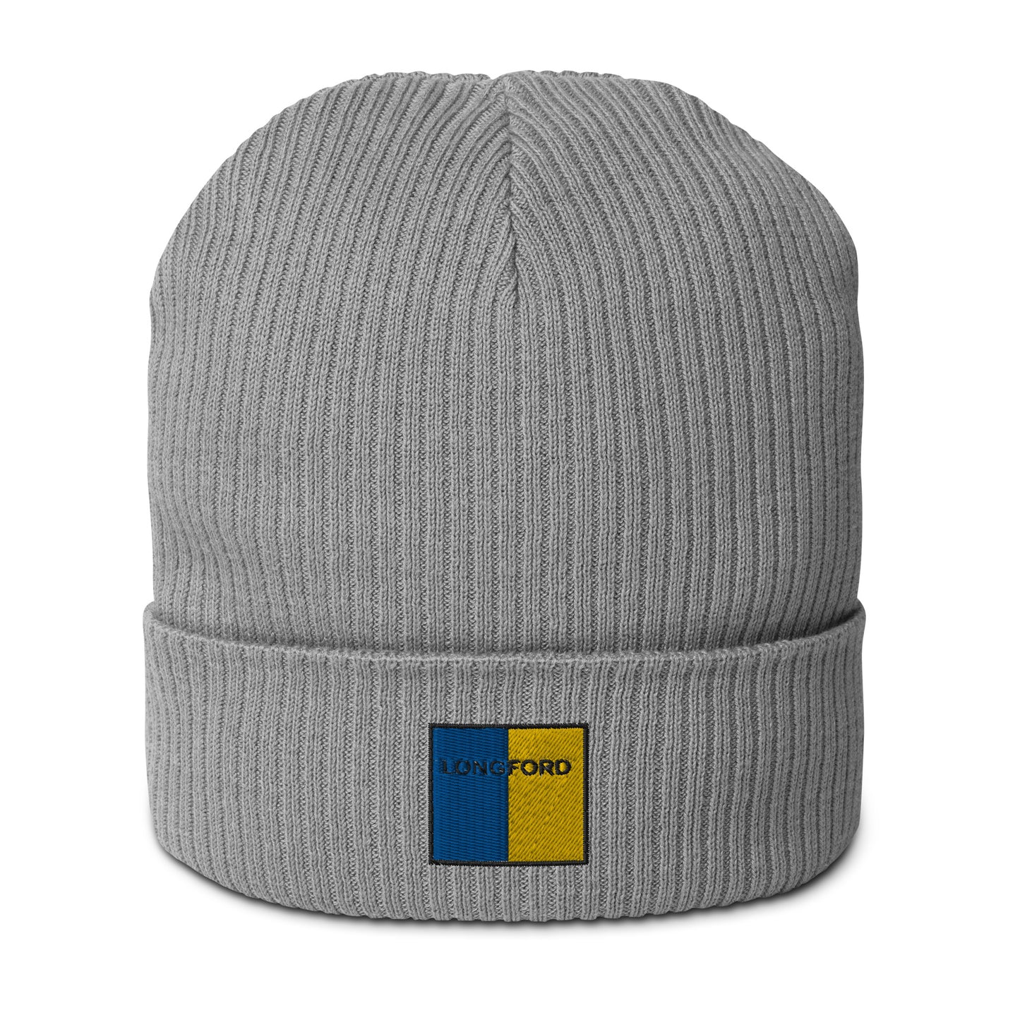 Embroidered Longford Organic Beanie - 100% organic cotton - Irish Counties Collection