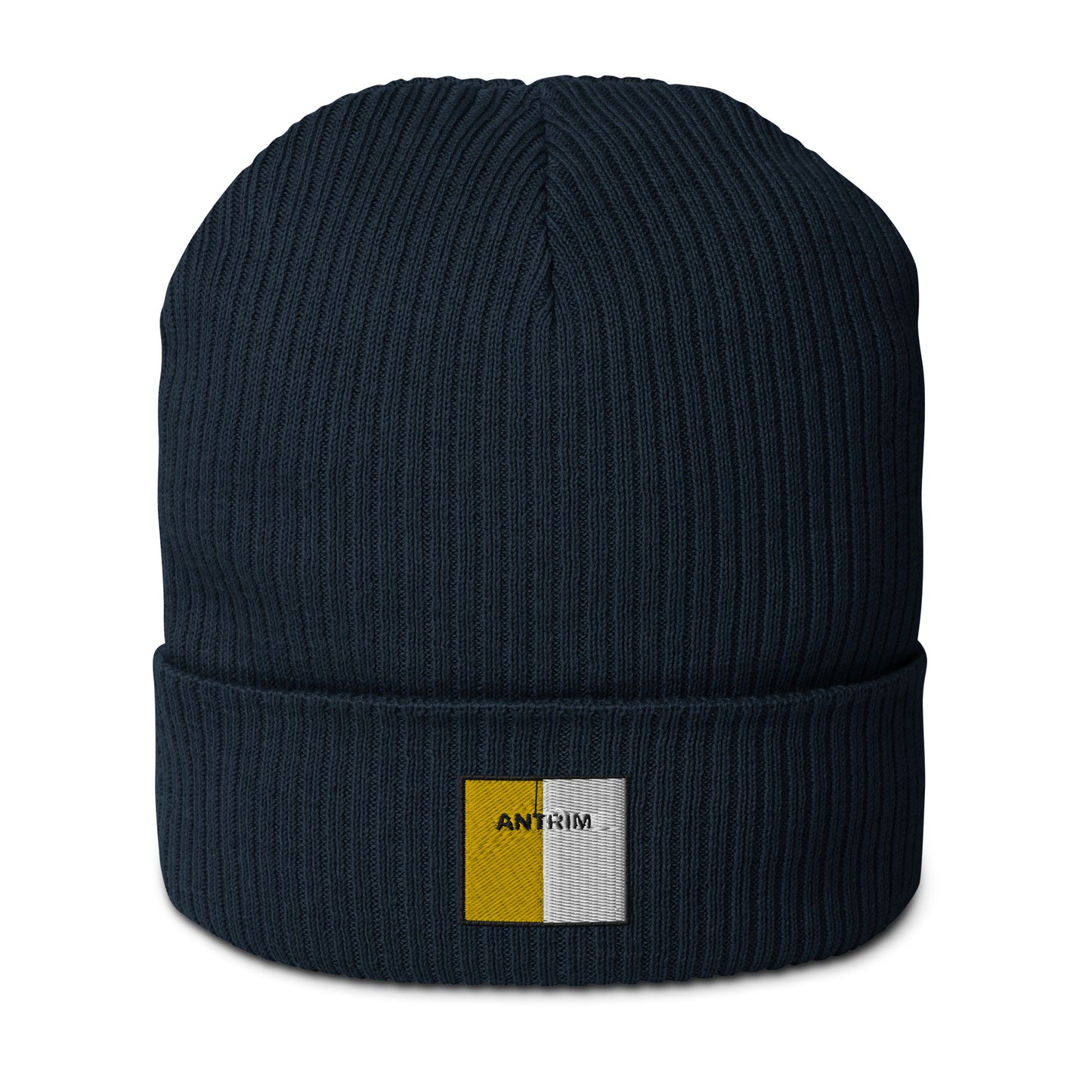 Embroidered Antrim Beanie - 100% organic cotton - Irish Counties Collection