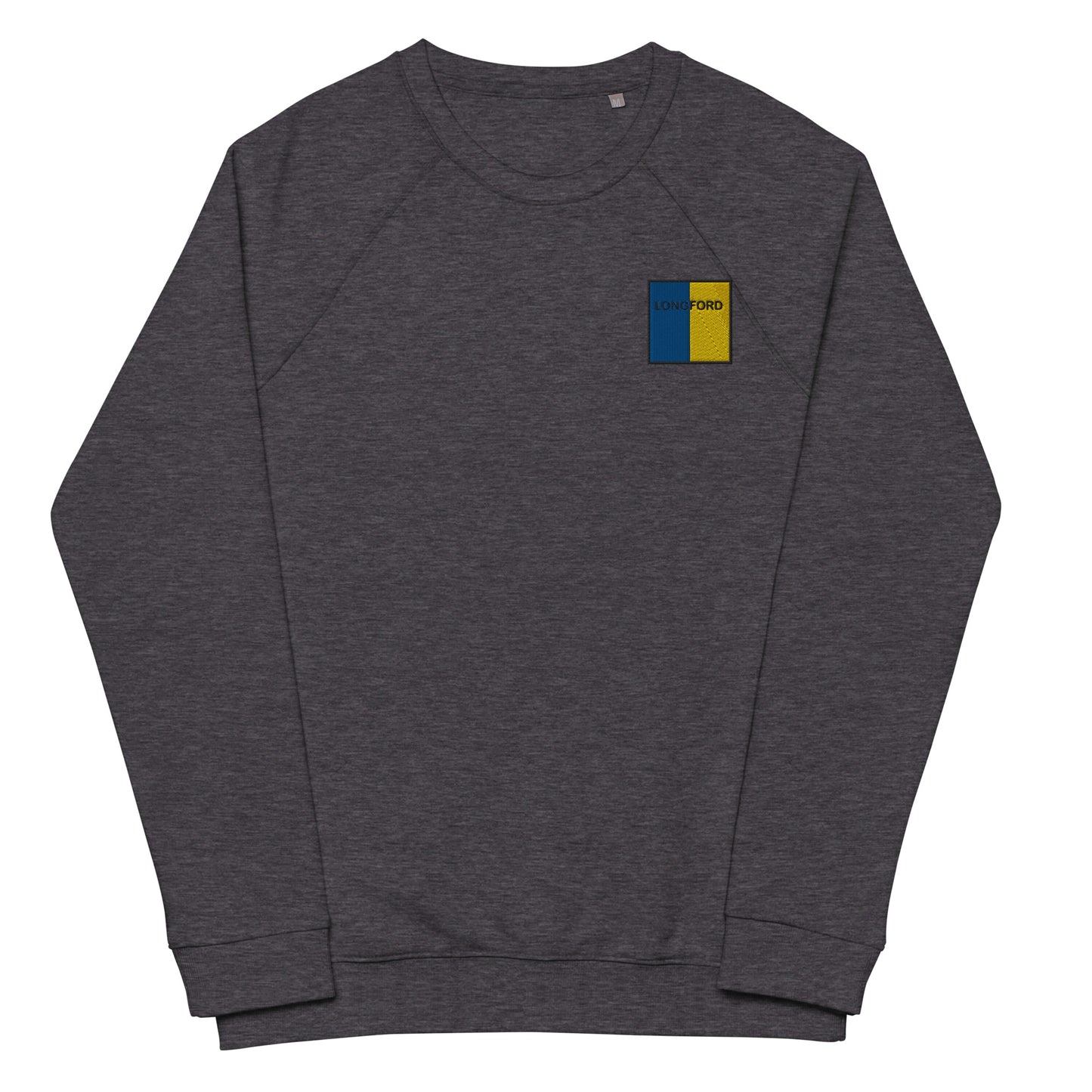 Embroidered Longford Unisex Organic Sweatshirt - Irish Counties Collection