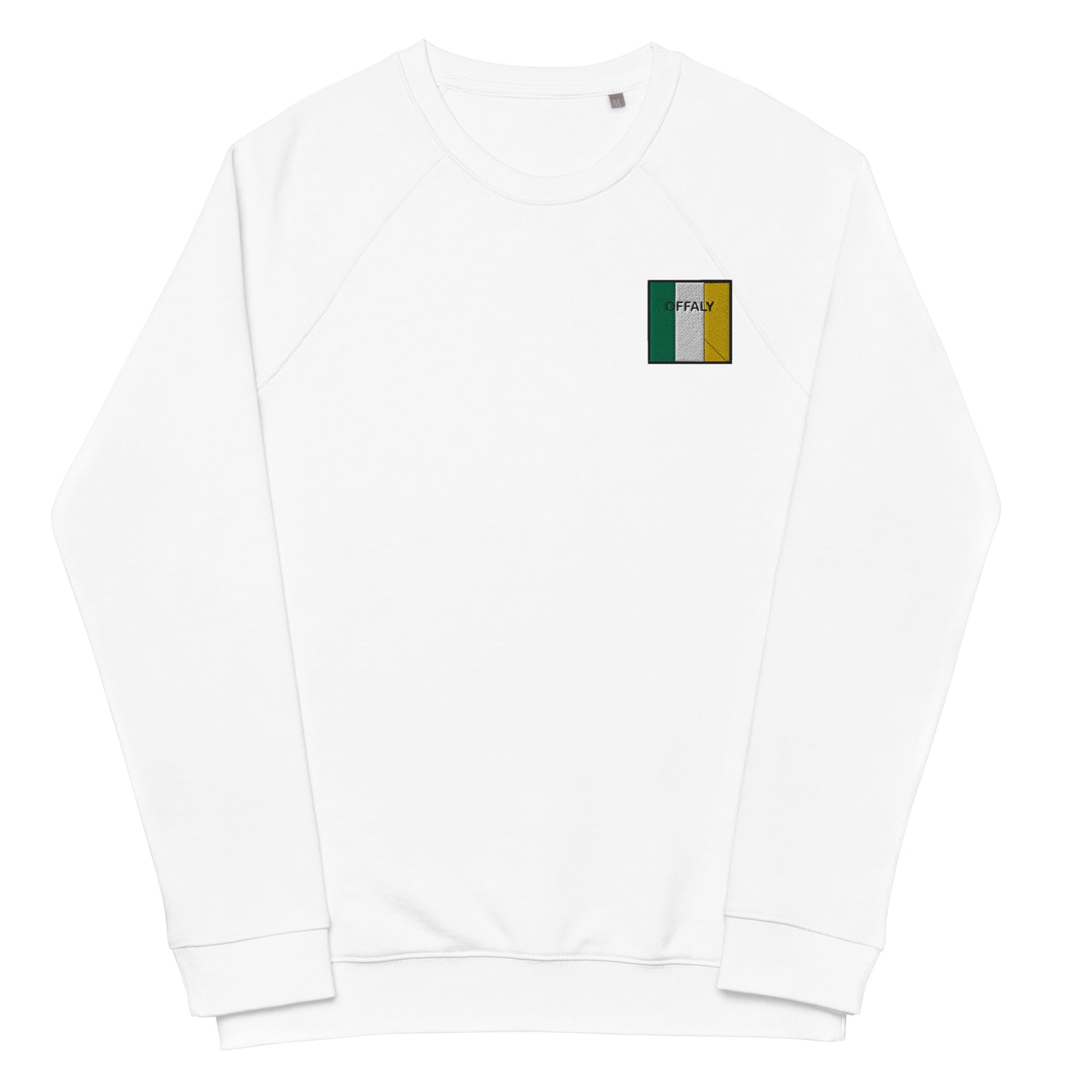 Embroidered Offaly Unisex Organic Sweatshirt - Irish Counties Collection