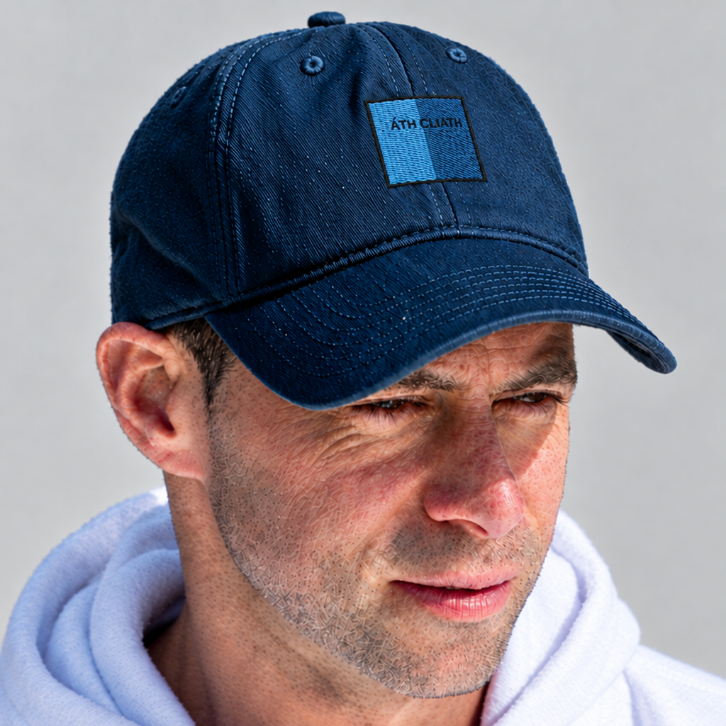 Áth Cliath Irish Baseball Hat | Embroidered Organic Cotton | Irish Counties Collection