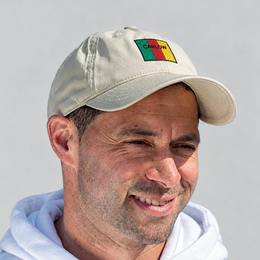 Carlow Irish Baseball Hat | Embroidered Organic Cotton | Irish Counties Collection