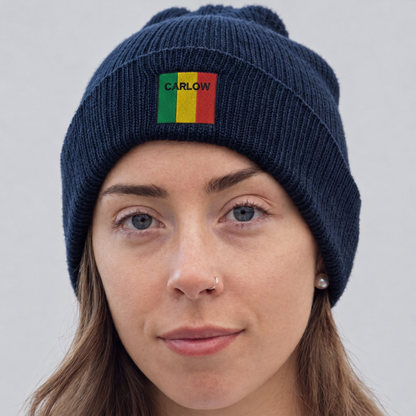Carlow Irish Beanie | Embroidered Organic Cotton | Irish Counties Collection