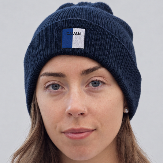 Cavan Irish Beanie | Embroidered Organic Cotton | Irish Counties Collection