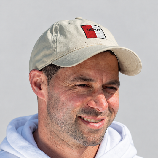 Derry Irish Baseball Hat | Embroidered Organic Cotton | Irish Counties Collection