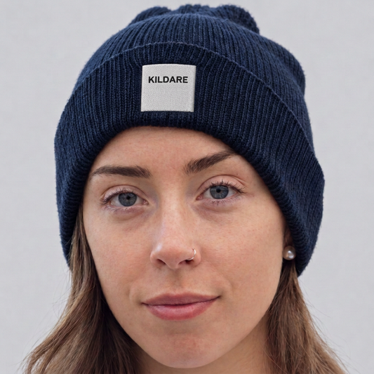 Kildare Irish Beanie | Embroidered Organic Cotton | Irish Counties Collection