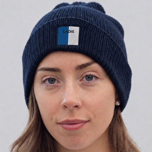 Laois Irish Beanie | Embroidered Organic Cotton | Irish Counties Collection