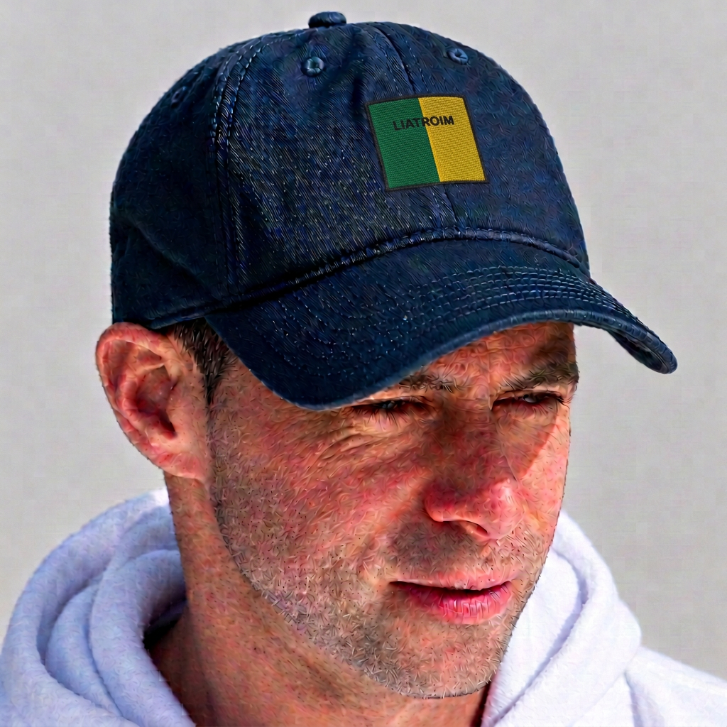 Liatroim Irish Baseball Hat | Embroidered Organic Cotton | Irish Counties Collection