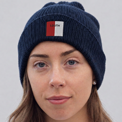 Louth Irish Beanie | Embroidered Organic Cotton | Irish Counties Collection