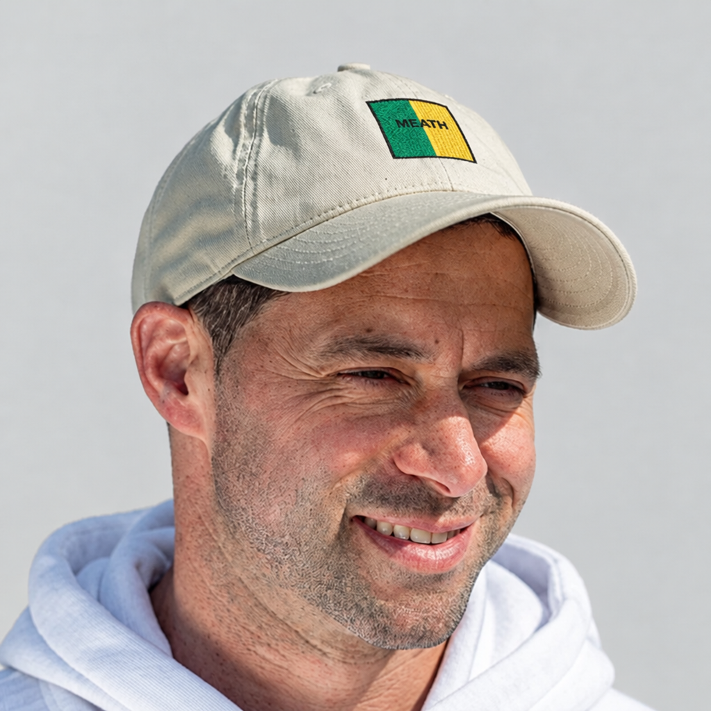 Meath Irish Baseball Hat | Embroidered Organic Cotton | Irish Counties Collection