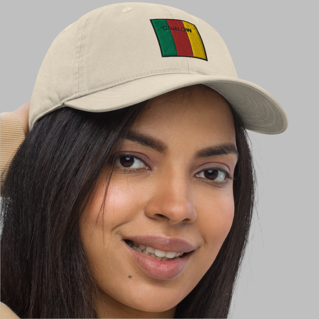 Embroidered Carlow Baseball Hat - 100% organic cotton - Irish Counties Collection