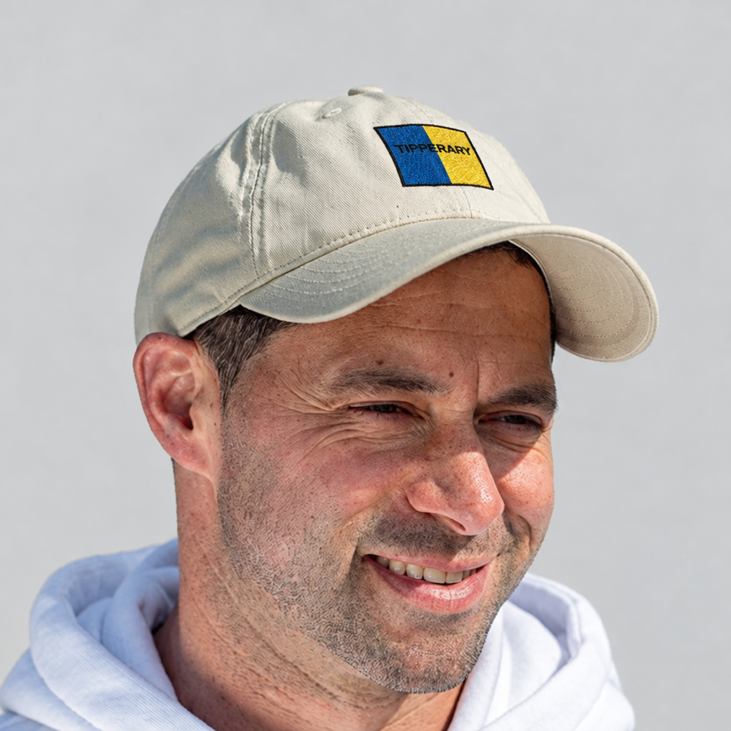 Tipperary Irish Baseball Hat | Embroidered Organic Cotton | Irish Counties Collection