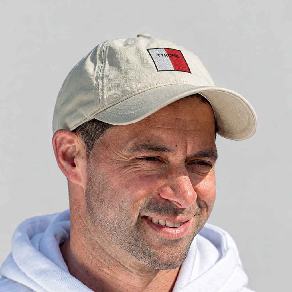 Tyrone Irish Baseball Hat | Embroidered Organic Cotton | Irish Counties Collection