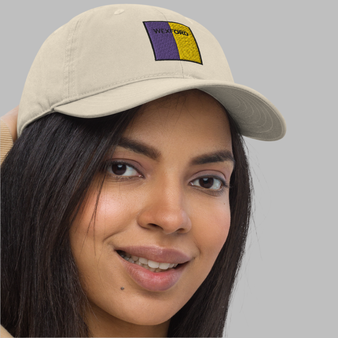 Embroidered Wexford Baseball Hat - 100% organic cotton - Irish Counties Collection