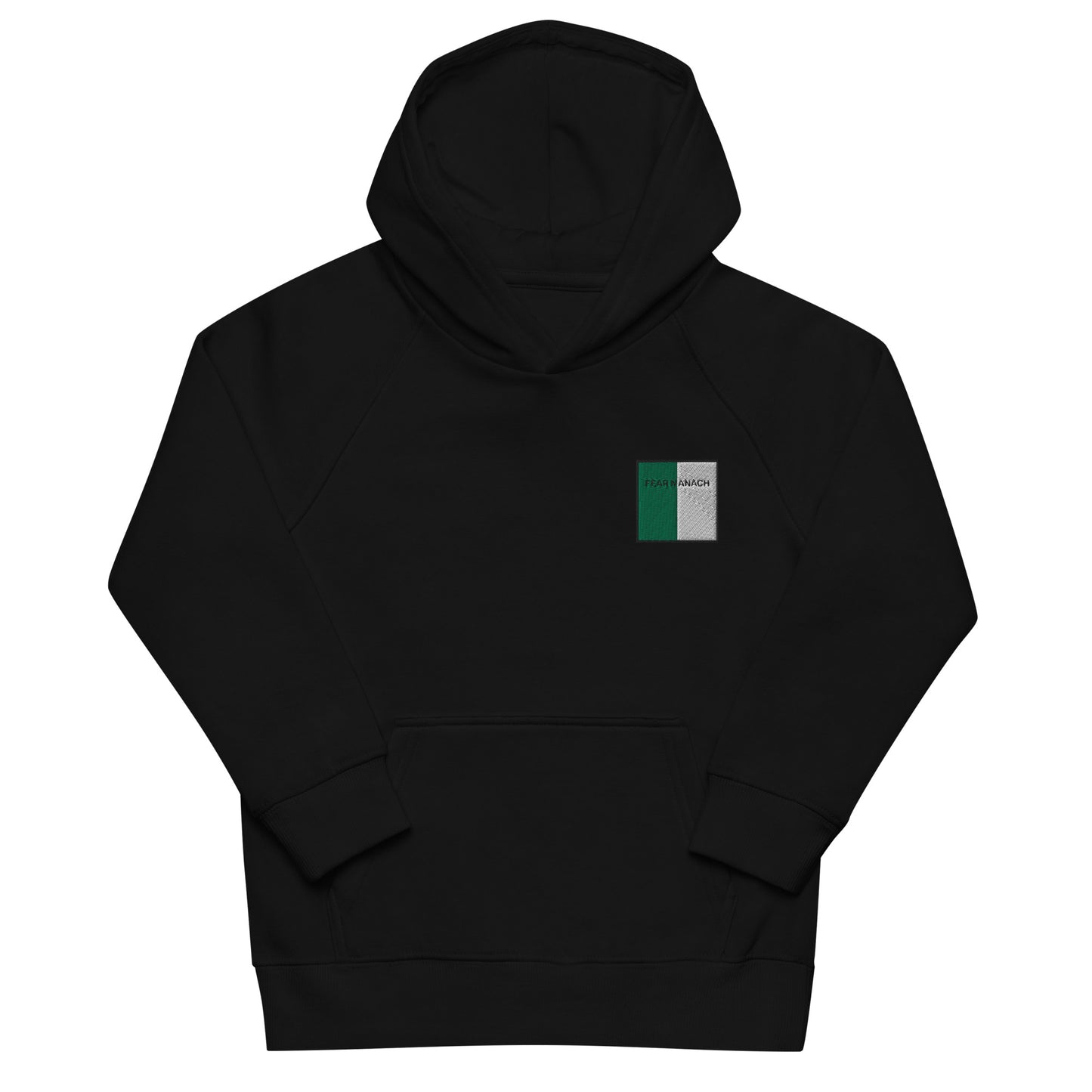 Embroidered Fear Manach Child Eco Hoodie - Irish Counties Collection