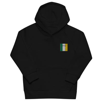 Embroidered Offaly Child Eco Hoodie - Irish Counties Collection