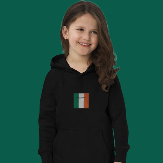 Embroidered IRELAND Child Eco Hoodie - Irish Counties Collection