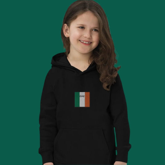 Embroidered ÉIRE Child Eco Hoodie - Irish Counties Collection