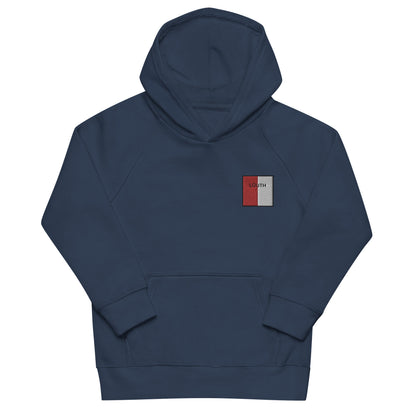 Embroidered Louth Child Eco Hoodie - Irish Counties Collection