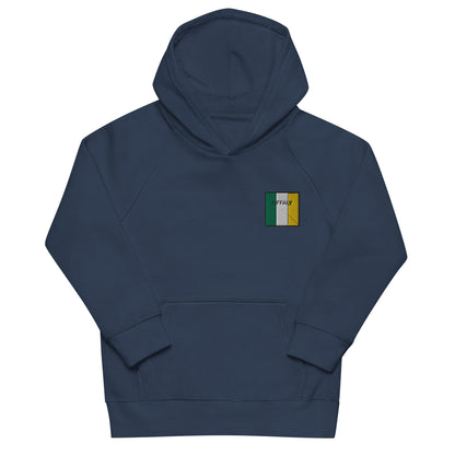 Embroidered Offaly Child Eco Hoodie - Irish Counties Collection