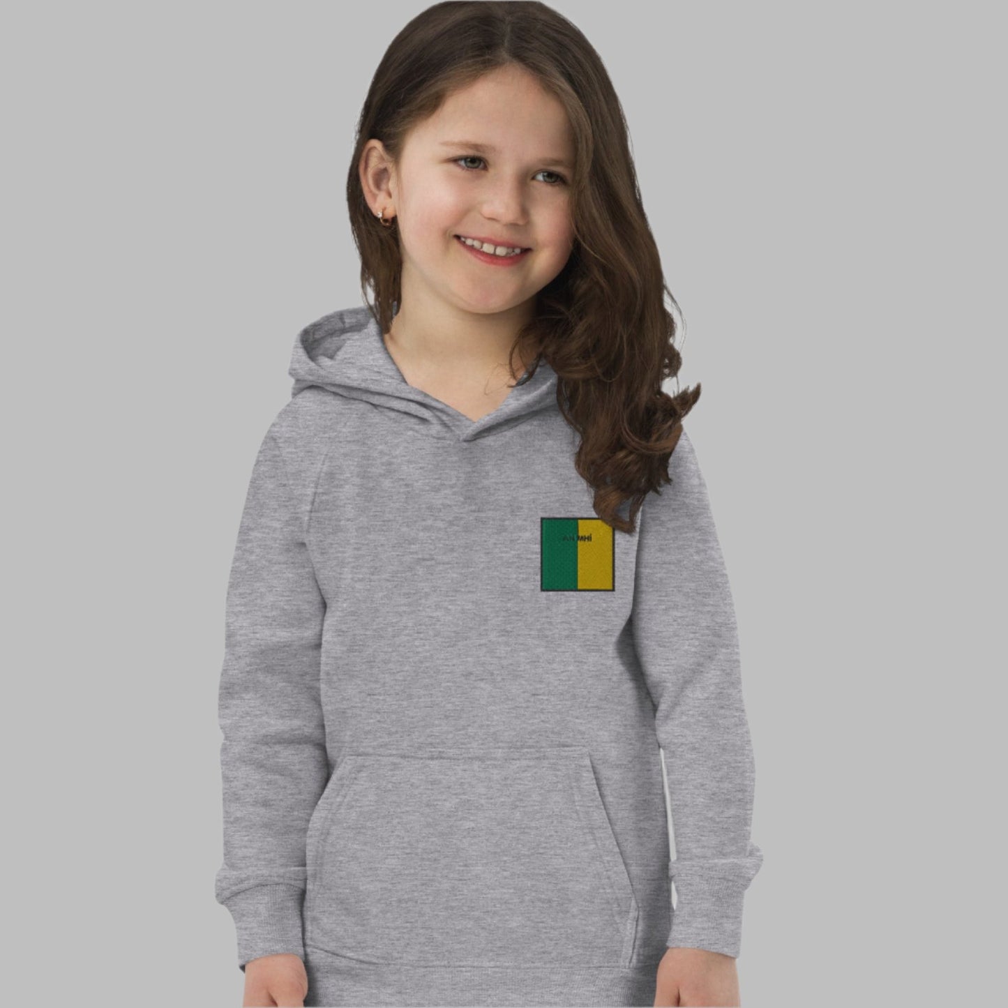 Embroidered An Mhí Child Eco Hoodie - Irish Counties Collection