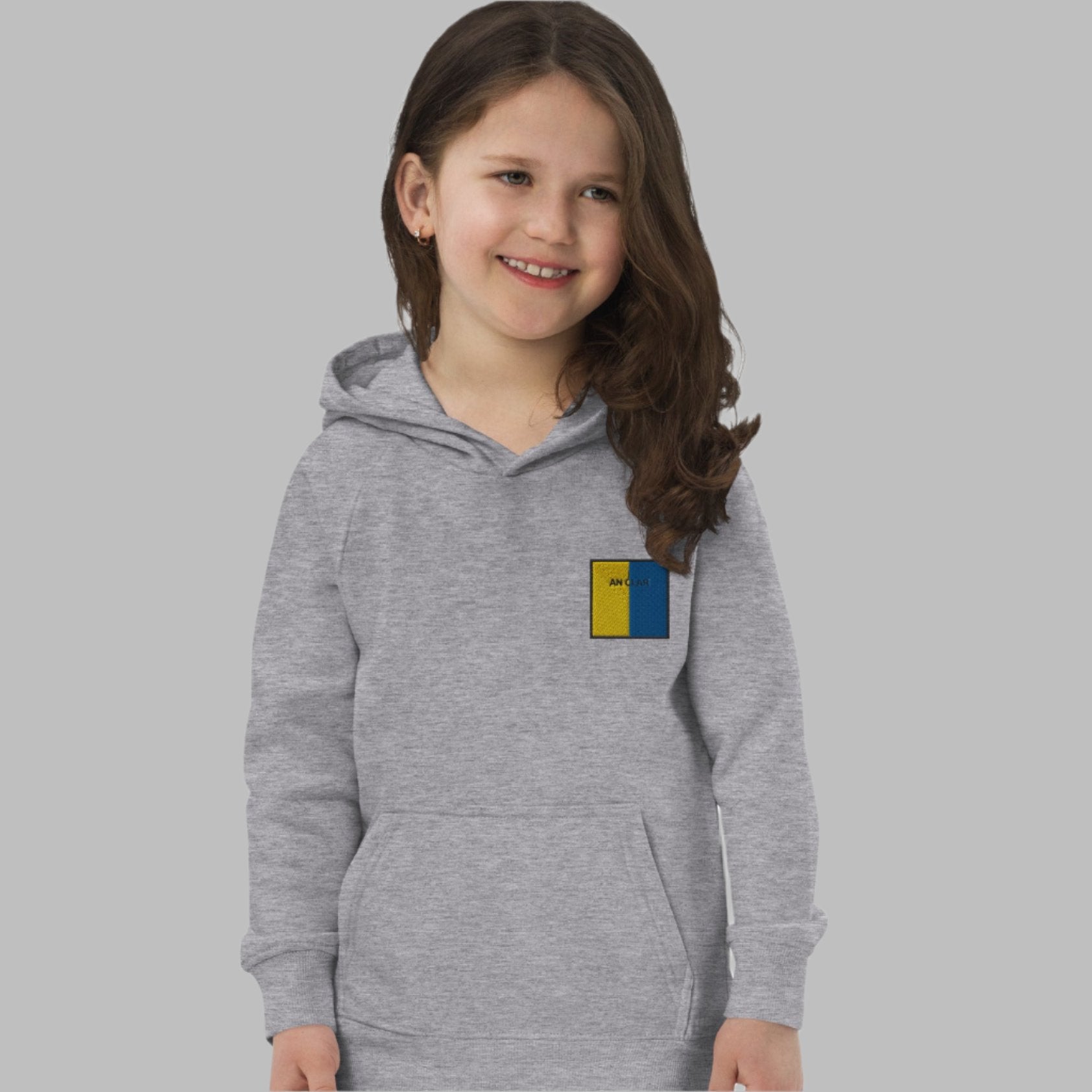 Embroidered An Clár Child Eco Hoodie - Irish Counties Collection