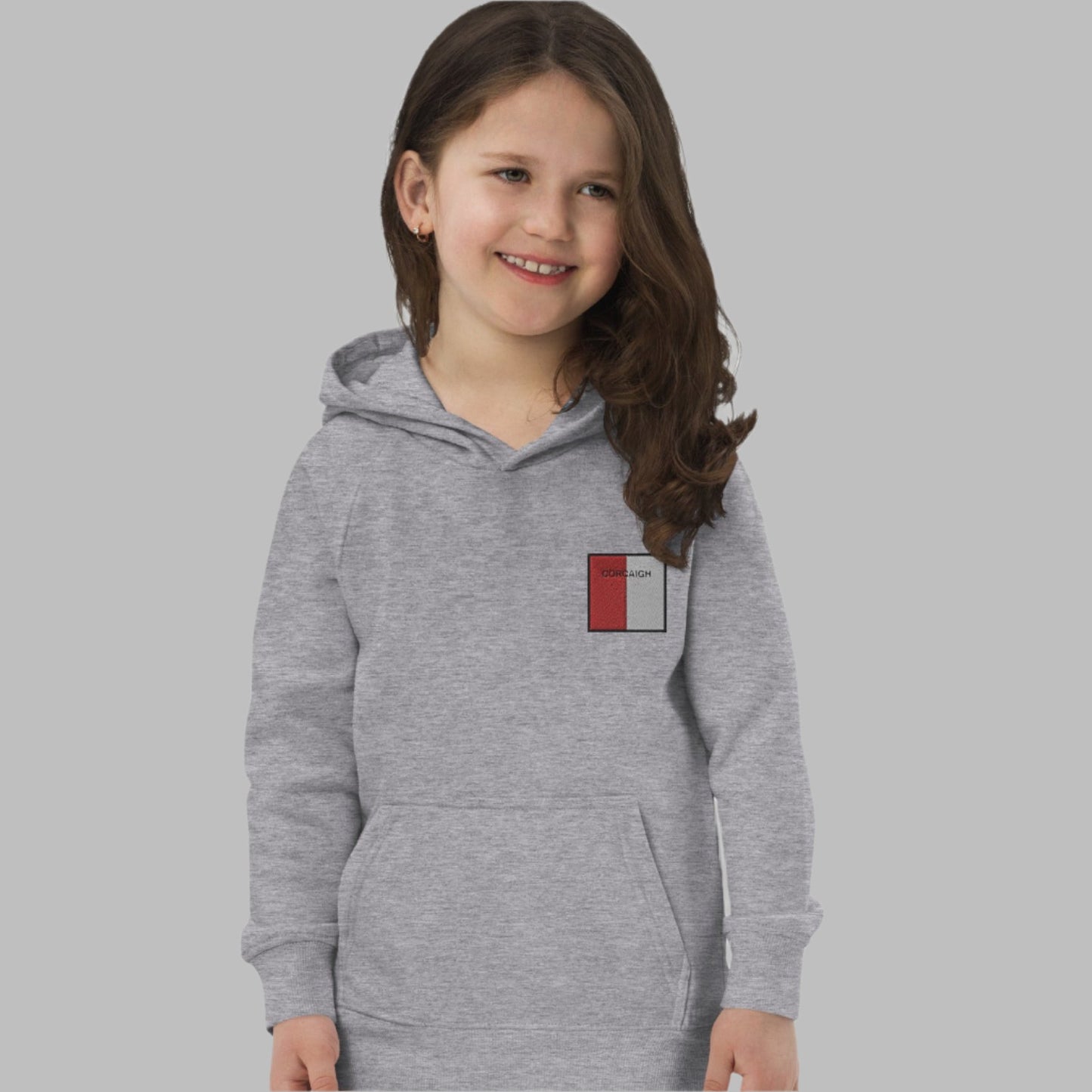 Embroidered Corcaigh Child Eco Hoodie - Irish Counties Collection