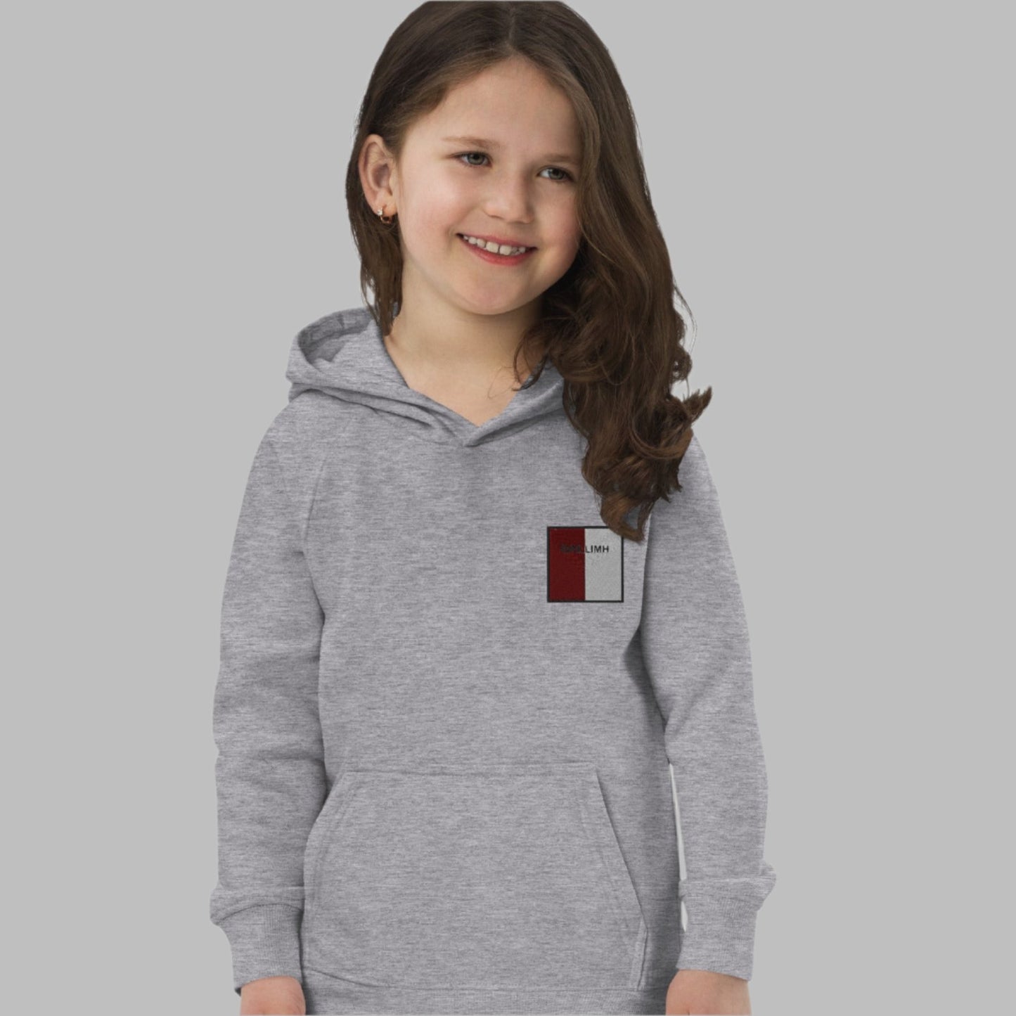 Embroidered Gaillimh Child Eco Hoodie - Irish Counties Collection