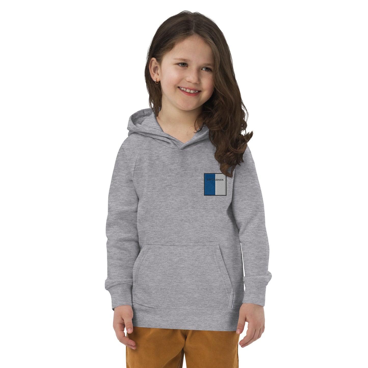 Embroidered Child Eco Hoodie an Cabhán