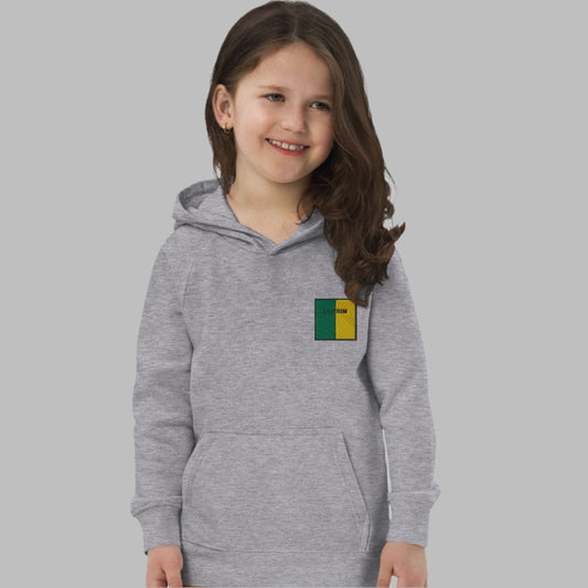 Embroidered Leitrim Child Eco Hoodie - Irish Counties Collection