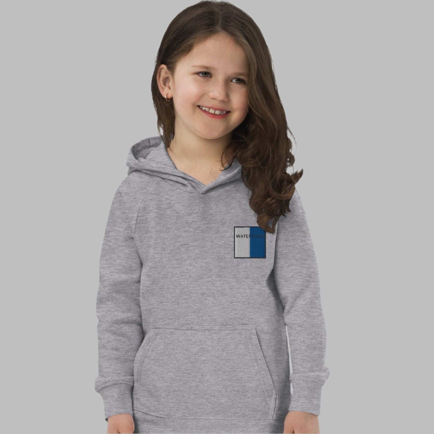 Embroidered Waterford Child Eco Hoodie - Irish Counties Collection