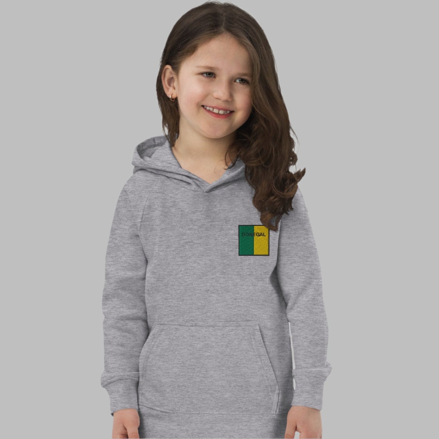 Embroidered Donegal Child Eco Hoodie - Irish Counties Collection