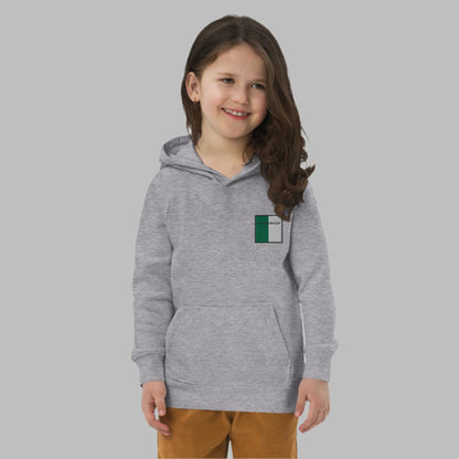 Embroidered Fermanagh Child Eco Hoodie - Irish Counties Collection