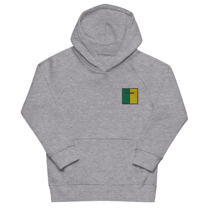 Embroidered Kerry Child Eco Hoodie - Irish Counties Collection