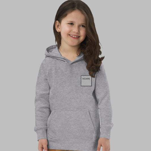 Embroidered Kildare Child Eco Hoodie - Irish Counties Collection