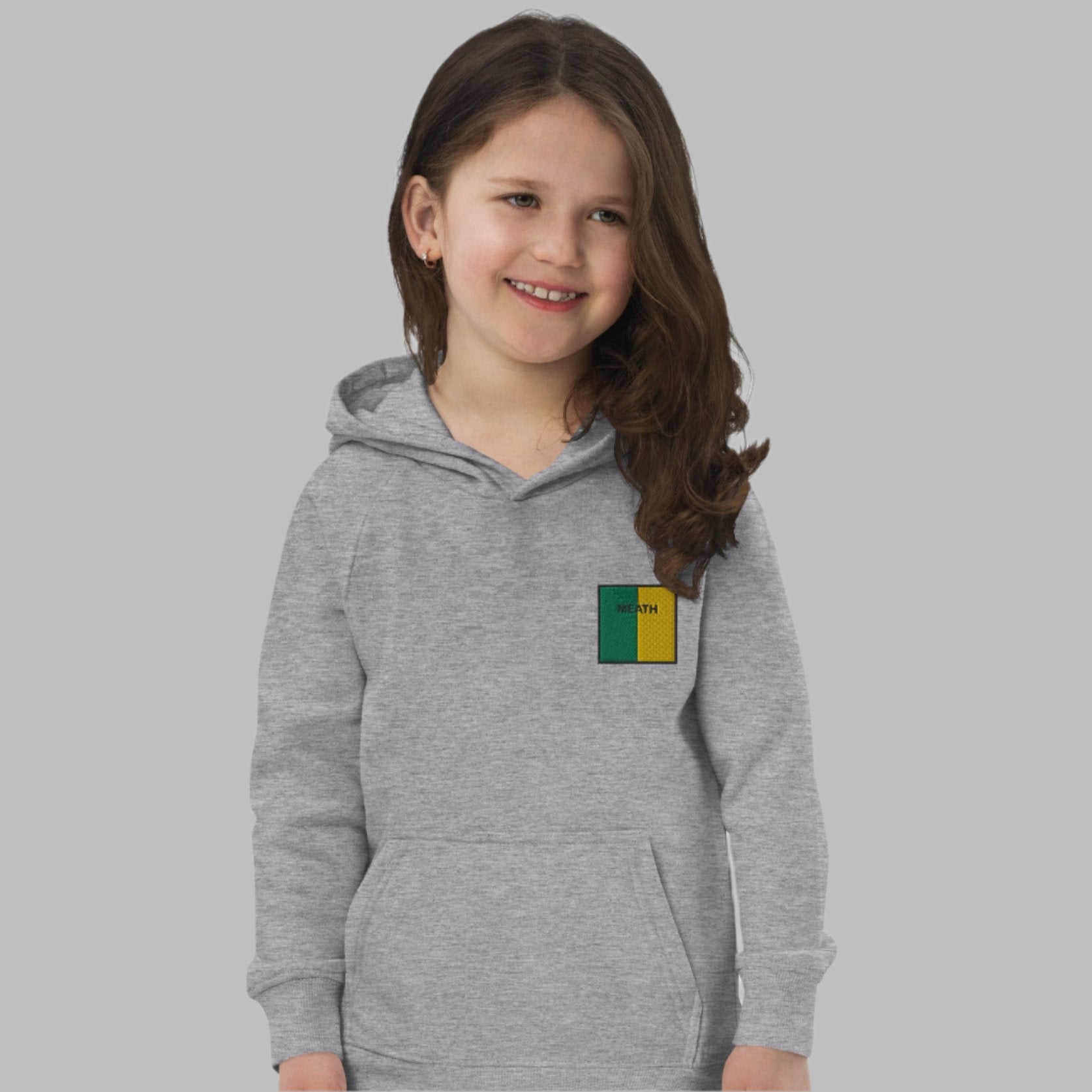 Embroidered Meath Child Eco Hoodie - Irish Counties Collection