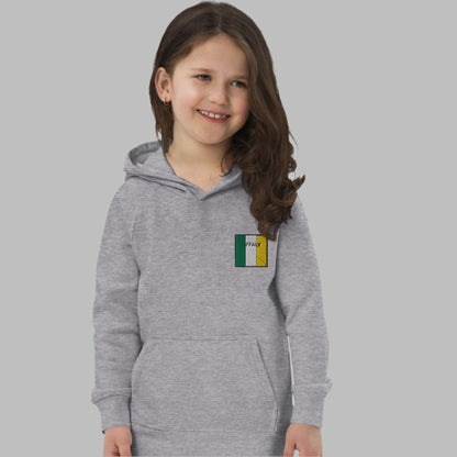 Embroidered Offaly Child Eco Hoodie - Irish Counties Collection