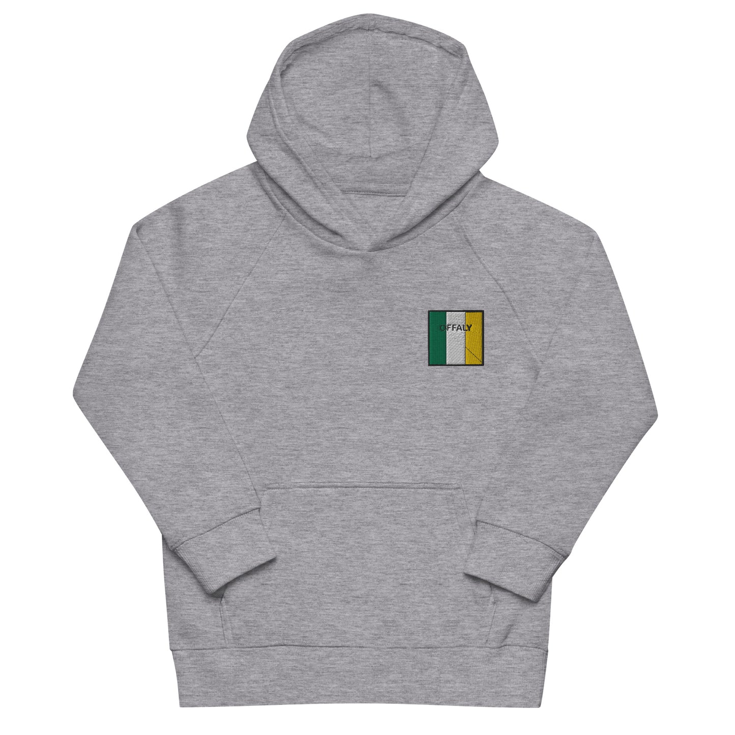 Embroidered Offaly Child Eco Hoodie - Irish Counties Collection